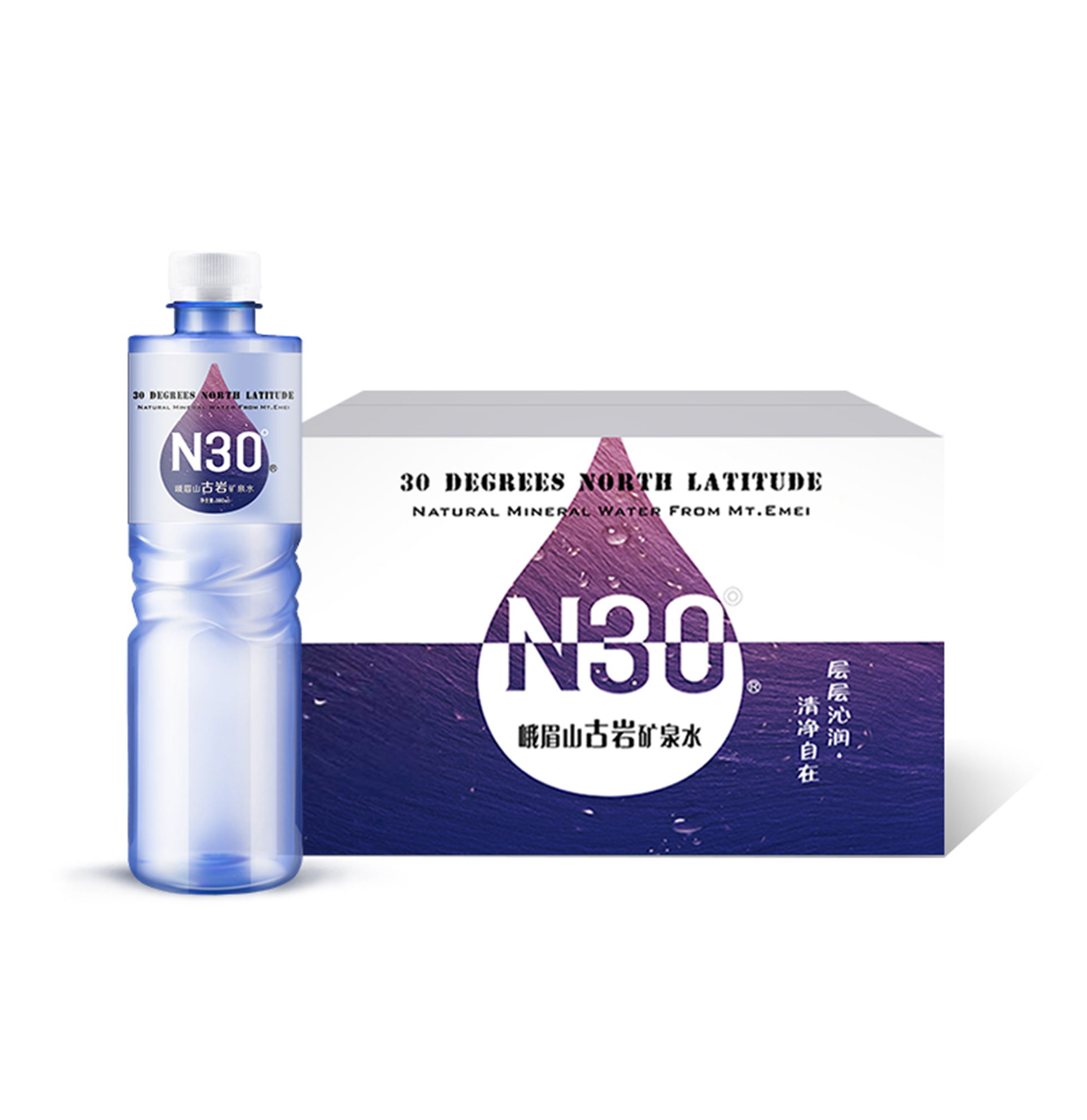 峨眉山古岩矿泉水（水滴版）